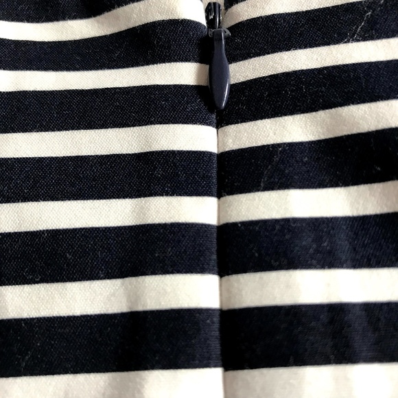 Navy and White Striped Princess Cut Dress - Picture 7 of 7